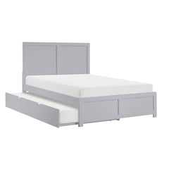 Orion Gray Full Platform Bed - Ornate Home
