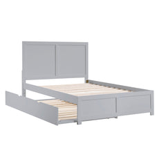 Orion Gray Full Platform Bed - Ornate Home