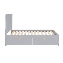 Orion Gray Full Platform Bed - Ornate Home