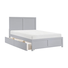 Orion Gray Full Platform Bed - Ornate Home