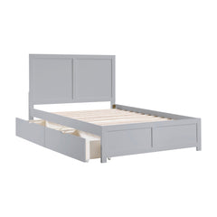 Orion Gray Full Platform Bed - Ornate Home