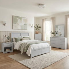 Orion Gray Full Platform Bed - Ornate Home