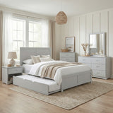 Orion Gray Full Platform Bed - Ornate Home