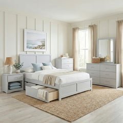 Orion Gray Full Platform Bed - Ornate Home