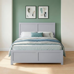 Orion Gray Full Platform Bed - Ornate Home