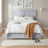 Orion Gray Full Platform Bed - Ornate Home