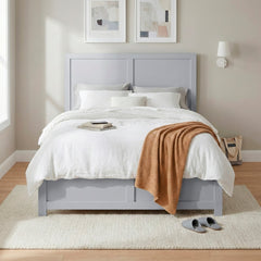 Orion Gray Full Platform Bed - Ornate Home