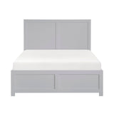 Orion Gray Full Platform Bed - Ornate Home