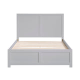 Orion Gray Full Platform Bed - Ornate Home
