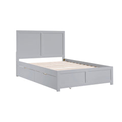 Orion Gray Full Platform Bed - Ornate Home