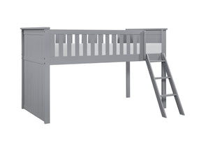 Orion Gray Low Loft Bunk - Ornate Home