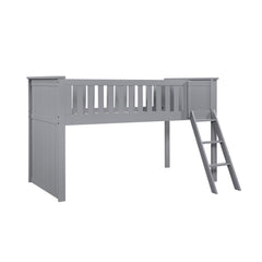Orion Gray Low Loft Bunk - Ornate Home