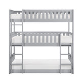 Orion Gray Triple Bunk Bed - Ornate Home