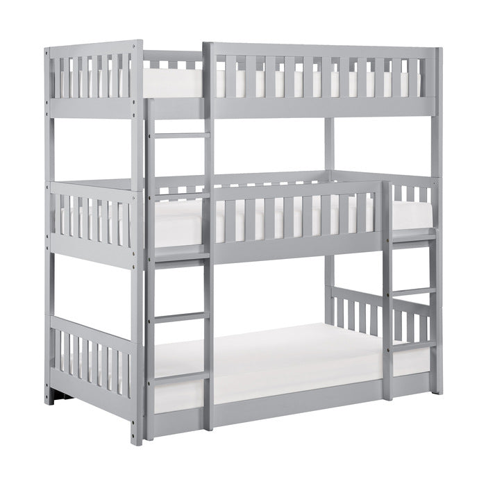 Orion Gray Triple Bunk Bed - Ornate Home