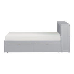 Orion Gray Twin Bookcase Bed - Ornate Home