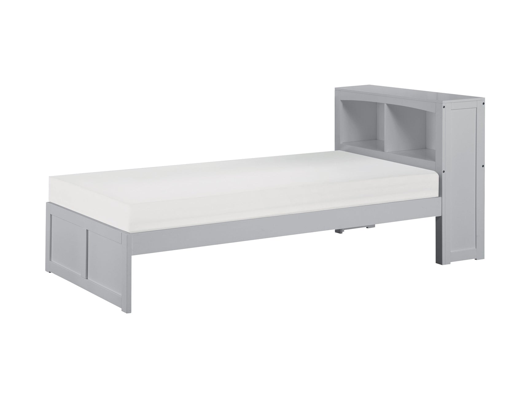 Orion Gray Twin Bookcase Platform Bed - Ornate Home