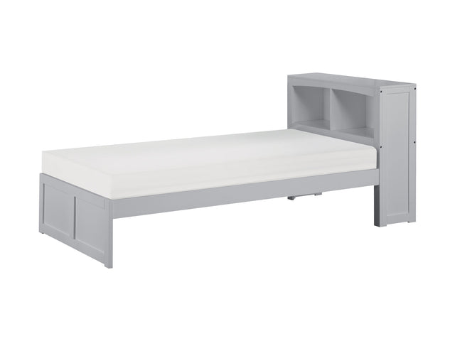Orion Gray Twin Bookcase Platform Bed - Ornate Home