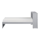 Orion Gray Twin Bookcase Platform Bed - Ornate Home