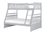 Orion Gray Twin/Full Bunk Bed - Ornate Home