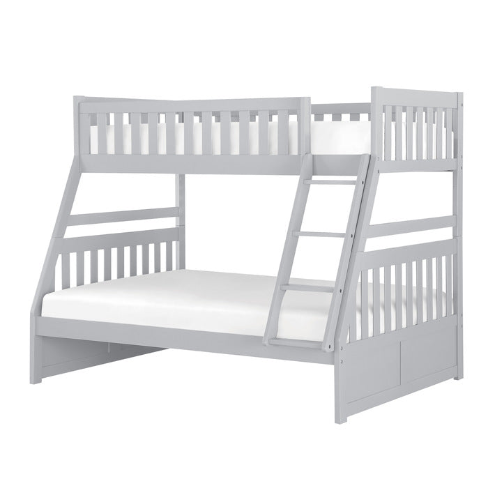 Orion Gray Twin/Full Bunk Bed - Ornate Home