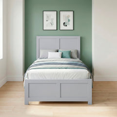 Orion Gray Twin Platform Bed - Ornate Home