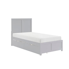 Orion Gray Twin Platform Bed - Ornate Home