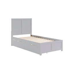 Orion Gray Twin Platform Bed - Ornate Home