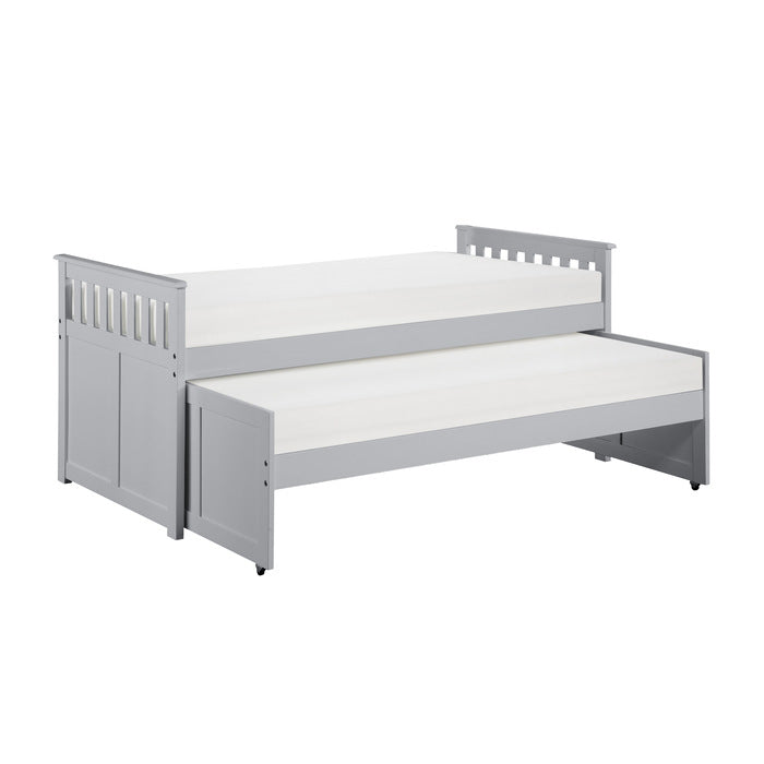 Orion Gray Twin/Twin Bed - Ornate Home