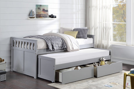 Orion Gray Twin/Twin Bed - Ornate Home