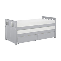 Orion Gray Twin/Twin Bed - Ornate Home