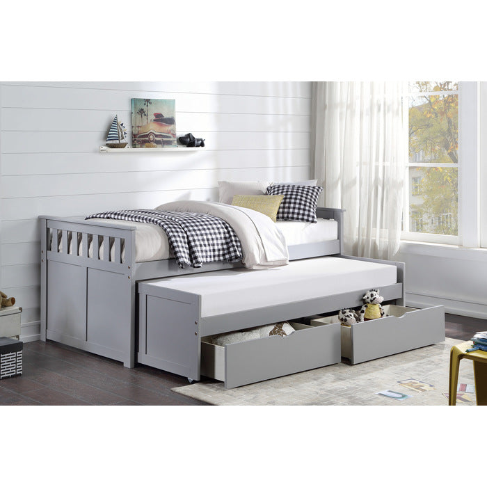Orion Gray Twin/Twin Bed - Ornate Home