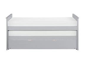 Orion Gray Twin/Twin Bed with Twin Trundle - Ornate Home