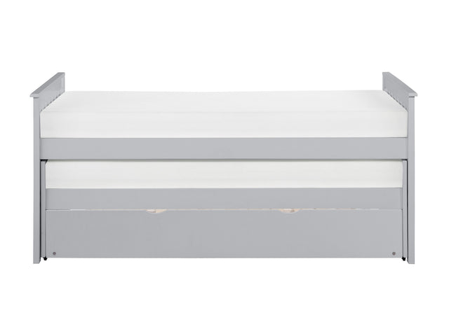 Orion Gray Twin/Twin Bed with Twin Trundle - Ornate Home