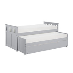 Orion Gray Twin/Twin Bed with Twin Trundle - Ornate Home