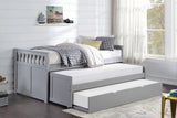 Orion Gray Twin/Twin Bed with Twin Trundle - Ornate Home