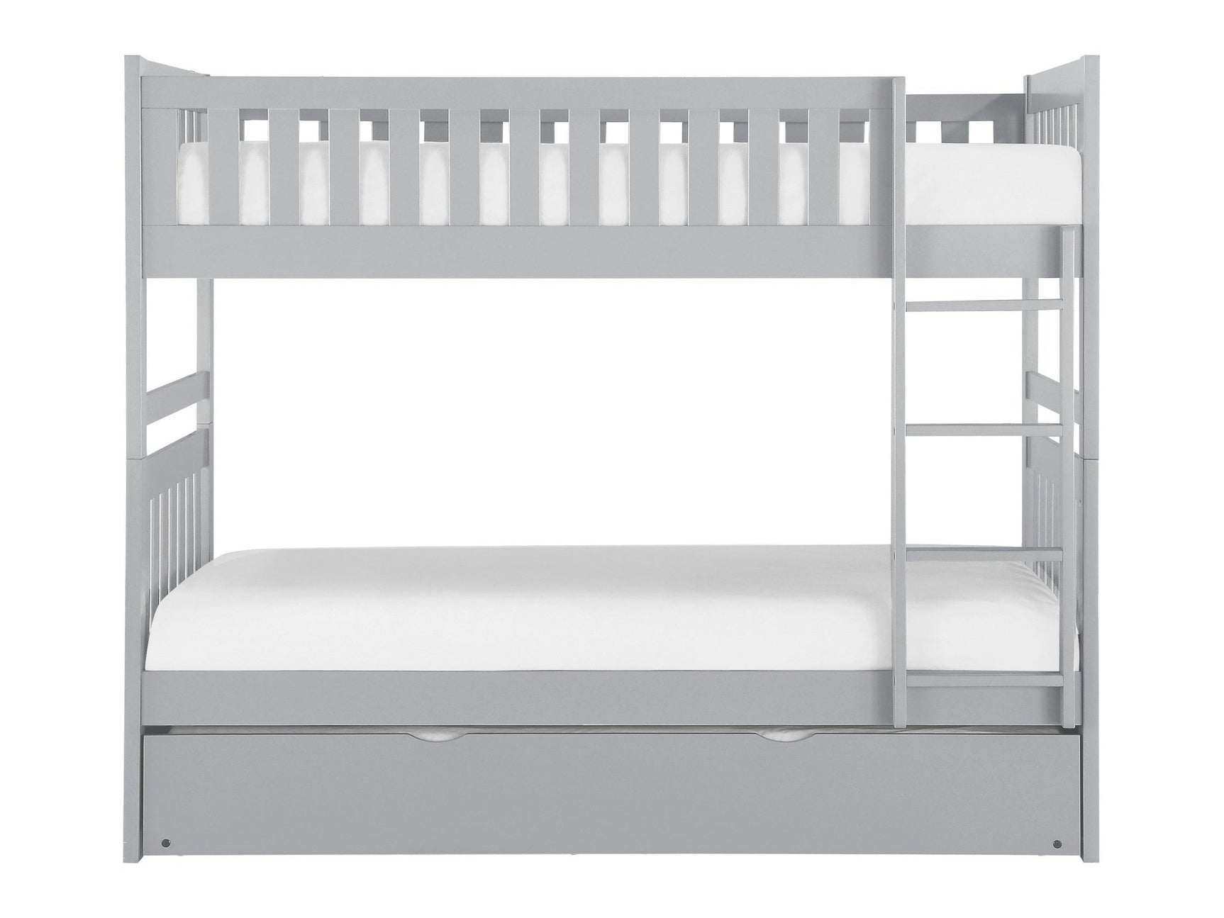 Orion Gray Twin/Twin Bunk Bed with Twin Trundle - Ornate Home