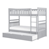Orion Gray Twin/Twin Bunk Bed with Twin Trundle - Ornate Home
