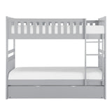 Orion Gray Twin/Twin Bunk Bed with Twin Trundle - Ornate Home