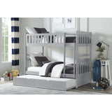 Orion Gray Twin/Twin Bunk Bed with Twin Trundle - Ornate Home