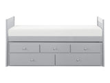 Orion Gray Twin/Twin Trundle Bed - Ornate Home