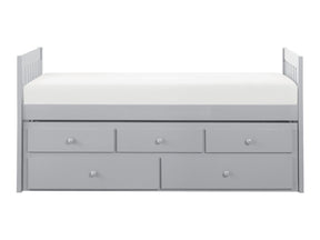 Orion Gray Twin/Twin Trundle Bed - Ornate Home