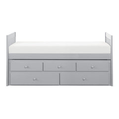 Orion Gray Twin/Twin Trundle Bed - Ornate Home