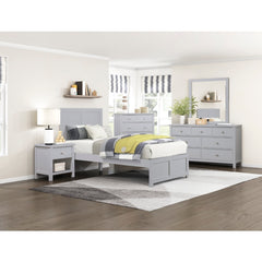 Orion Gray Wide Mirror - Ornate Home