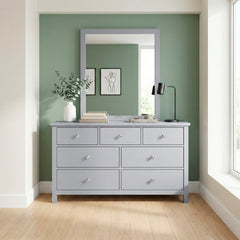 Orion Gray Wide Mirror - Ornate Home