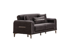 Orion Grey 3-pieces (Sofa & Loveseat & Chair) Living Room Set - Ornate Home