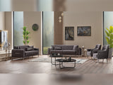 Orion Grey 3-pieces (Sofa & Loveseat & Chair) Living Room Set - Ornate Home