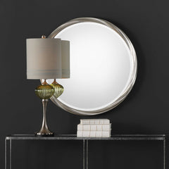 Orion Silver Round Mirror - Ornate Home
