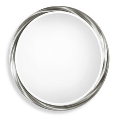 Orion Silver Round Mirror - Ornate Home