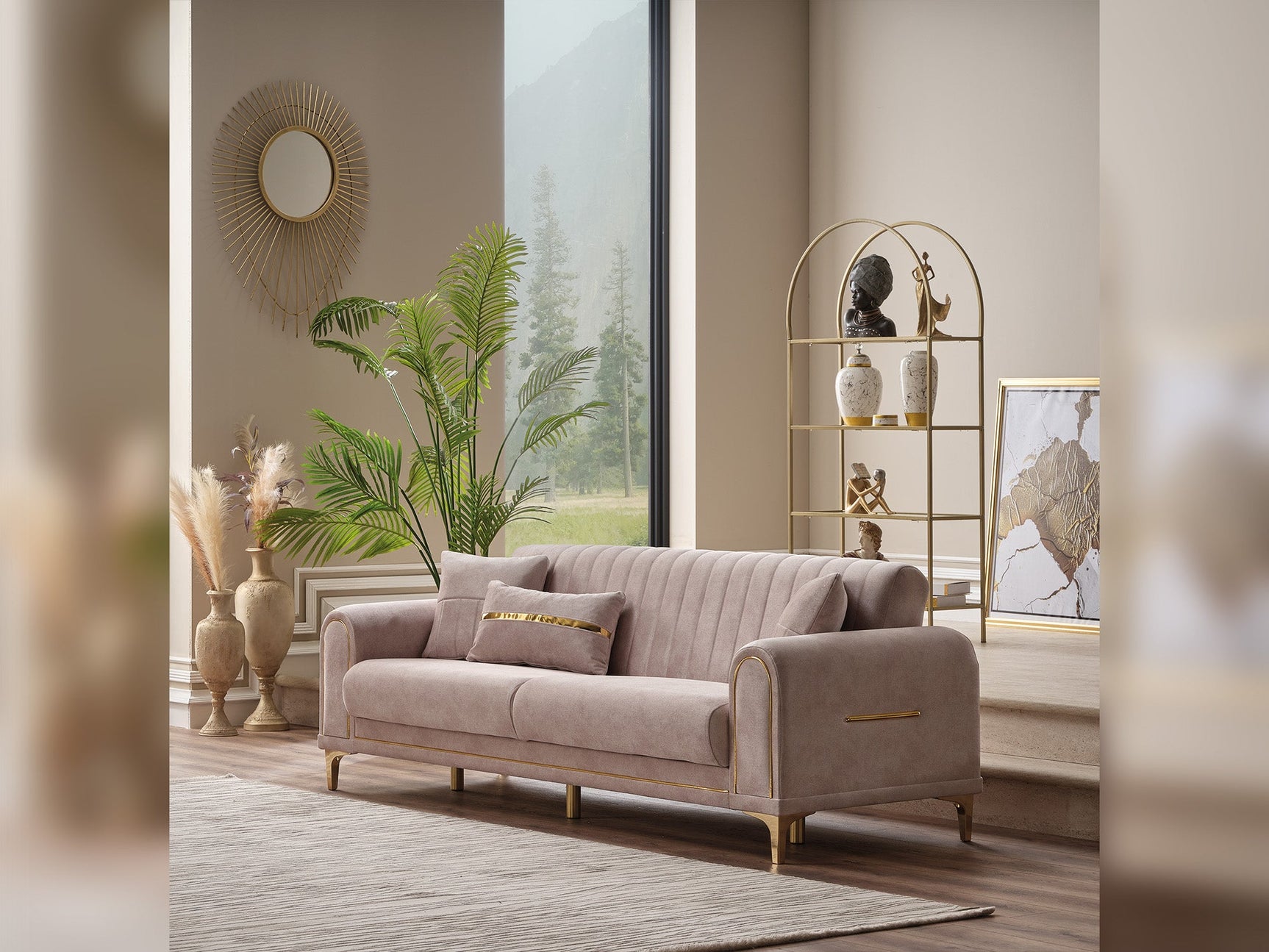 Orion Cream 3-pieces (Sofa & Loveseat & Chair) Living Room Set