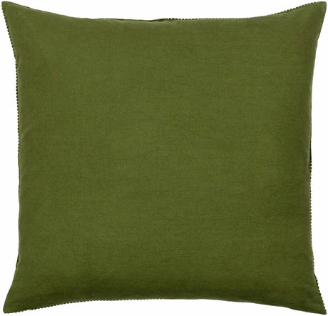 Orit Olive Green Corduroy Accent Pillow - Ornate Home